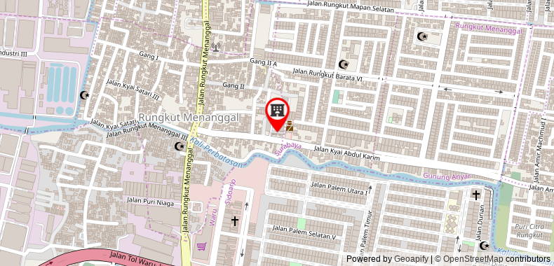 Bản đồ đến Apartemen Menara Rungkut