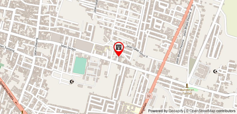 在地图上查看紅多茲伊斯蘭酒店 - 近茉莉芬國立理工學院