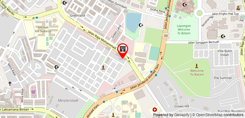 Bản đồ đến Khách sạn Blitz Batam Centre