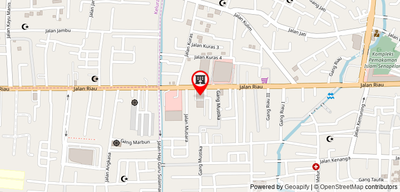 Bản đồ đến Khách sạn FOX Pekanbaru