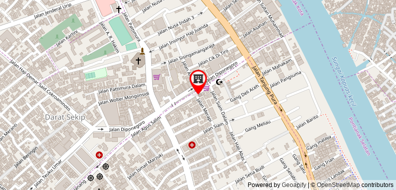Bản đồ đến RedDoorz @ H. Agus Salim Street
