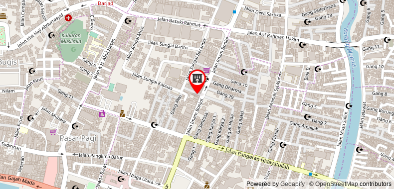 Bản đồ đến Khách sạn Horison Samarinda