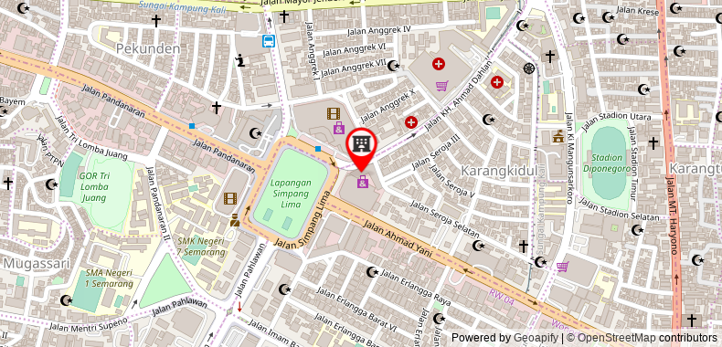 Bản đồ đến Khách sạn Grand Arkenso Parkview Semarang