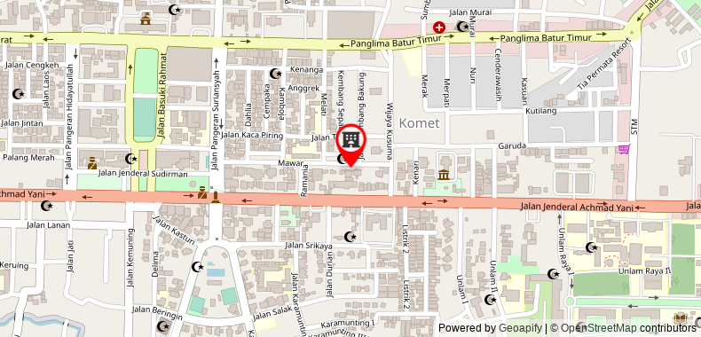 在地图上查看紅多茲伊斯蘭酒店 - 近芒庫拉特拉姆邦博物館2號
