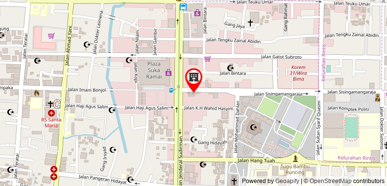 Bản đồ đến Khách sạn OYO 717 Dharma Utama Syariah