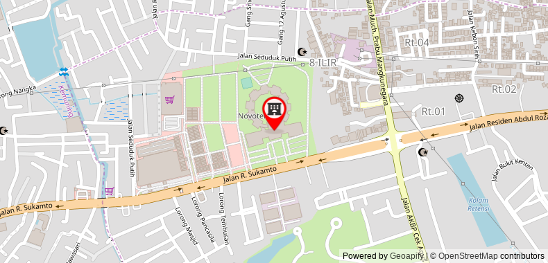 Bản đồ đến Khách sạn Novotel Palembang