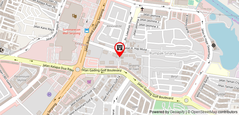 M-Town Residence Gading Serpong by Taslim Property on maps