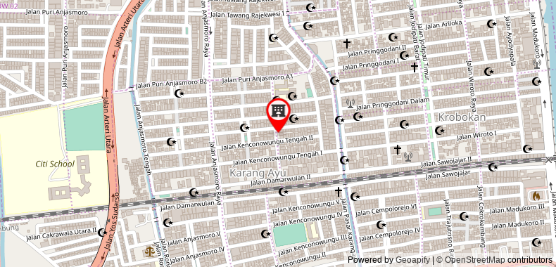 在地图上查看OYO 3170 松戈公寓