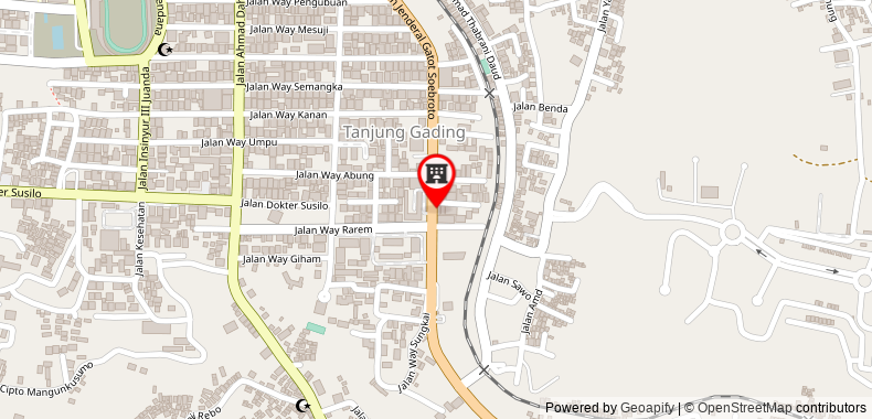 Bản đồ đến Khách sạn Urbanview Gatot Subroto Lampung