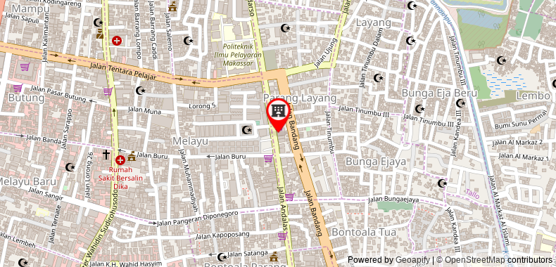 Bản đồ đến Khách sạn Agraha Andalas