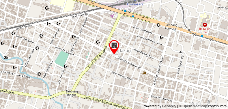 Bản đồ đến Khách sạn Solo Grand City