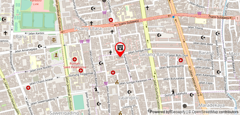 在地图上查看OYO639哈拉潘酒店
