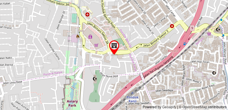 Homy 2BR Bintaro Plaza Residence on maps