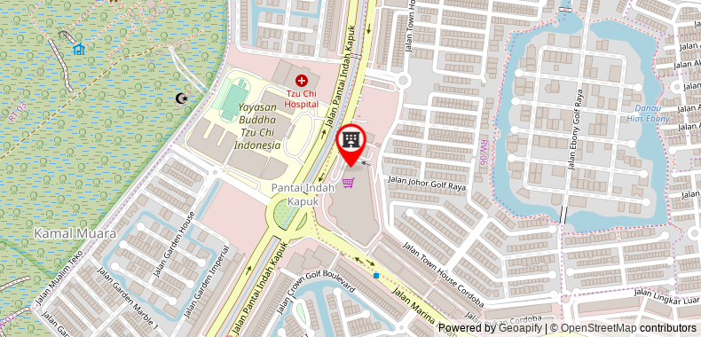 Bản đồ đến Swissotel Jakarta PIK Avenue