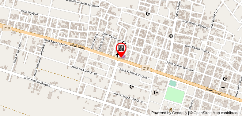 在地图上查看紅多茲Plus酒店 - 近阿倫阿倫卡蘭甘亞爾