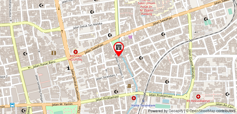 在地图上查看紅多茲Plus伊斯蘭酒店-近巴東賈米爾博士公立醫院