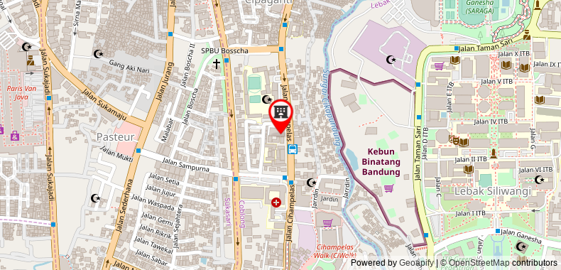 Bản đồ đến Khách sạn Amaris Cihampelas Bandung