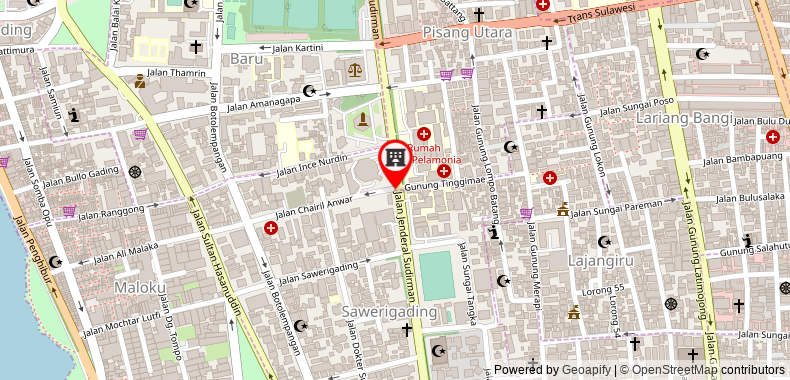 在地图上查看諾富特馬卡薩爾格蘭特沙依拉酒店