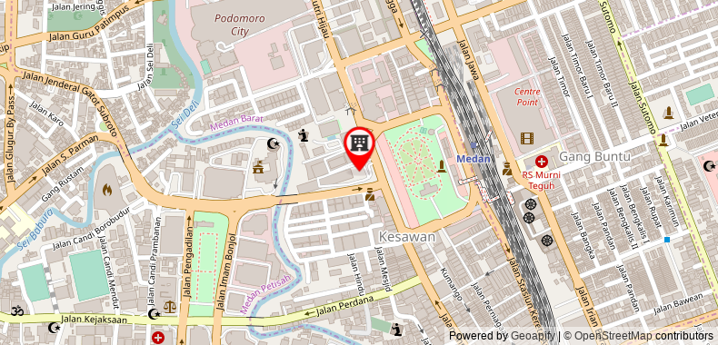 Bản đồ đến Khách sạn Grand Cityhall Medan