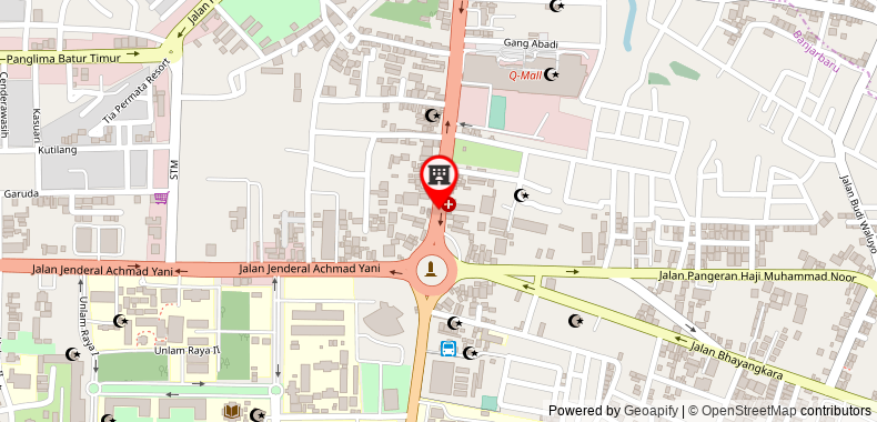 在地图上查看班雅爾巴魯II - DHM伊斯蘭達法姆尊享Q酒店