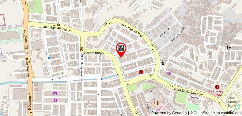 Bản đồ đến Khách sạn Goodway Batam