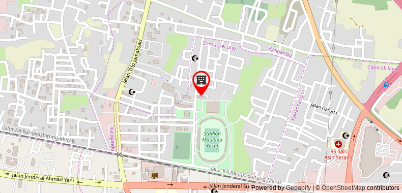 Bản đồ đến OYO 90314 Stadion Guesthouse Syariah