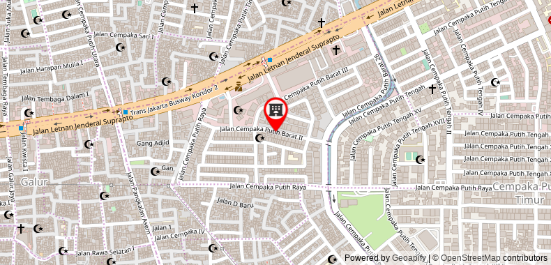 Bản đồ đến OYO 148 Cempaka Place Homestay Near Jakarta Islamic Hospital