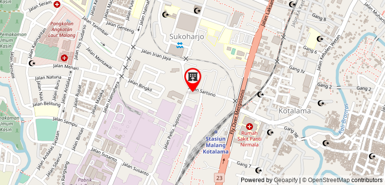 在地图上查看紅多茲伊斯蘭酒店 - 近瑪琅哥打拉瑪站