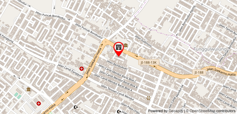 在地图上查看紅多茲伊斯蘭酒店@蘇加諾哈達英達2號