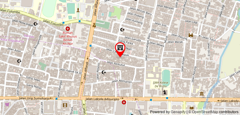 Bản đồ đến Khách sạn Puri Artha