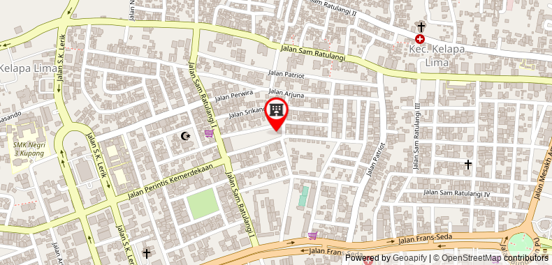 在地图上查看紅多茲酒店@古邦弗朗斯塞達