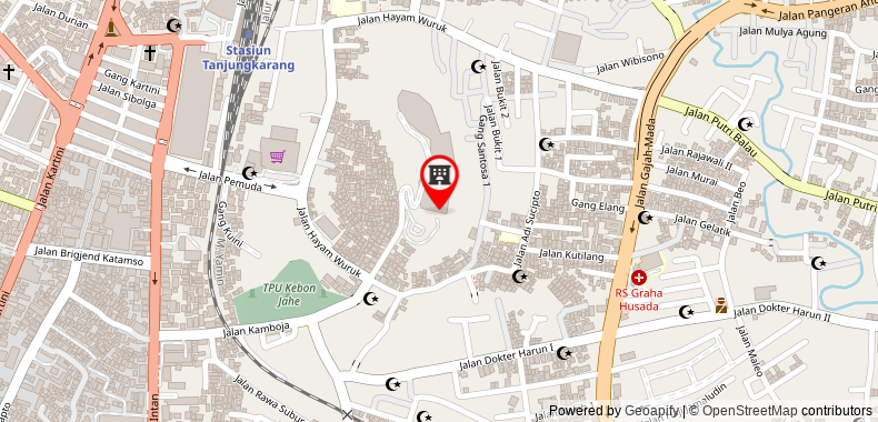 Bukit Randu Hotel and Restaurant on maps