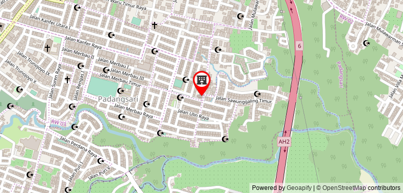 在地图上查看紅多茲伊斯蘭酒店-近班尤瑪尼克收費站