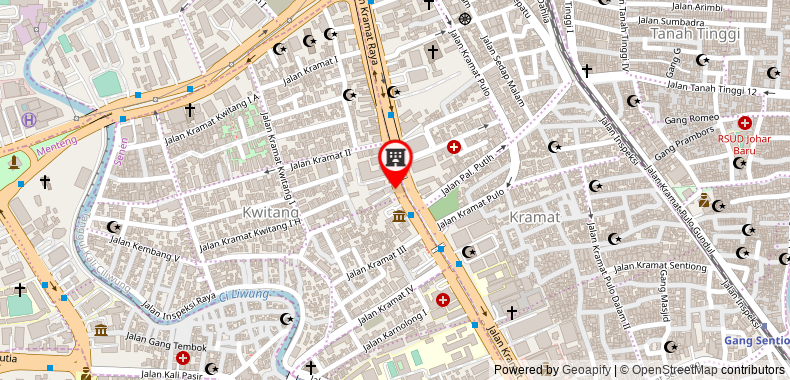 Bản đồ đến Khách sạn Ibis Jakarta Senen