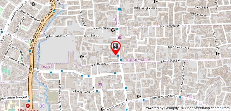 Hotel Kuretakeso Kemang on maps