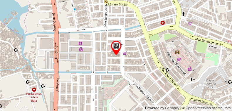在地图上查看紅多茲Plus酒店 - 近巴淡島山名古屋購物中心3號