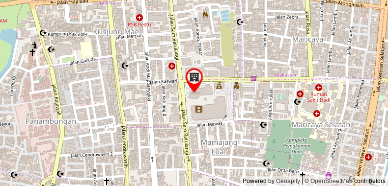Bản đồ đến Khách sạn Sahid Jaya Makassar