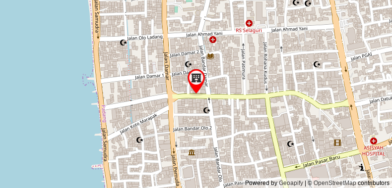 Bản đồ đến Khách sạn fave Olo Padang