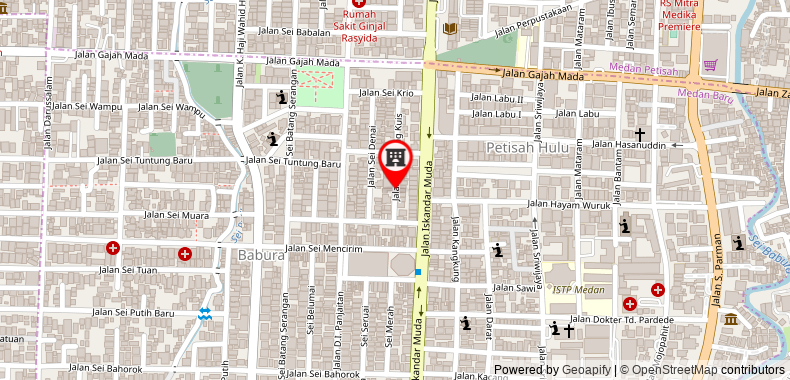 在地图上查看OYO447哈塔西莫公寓