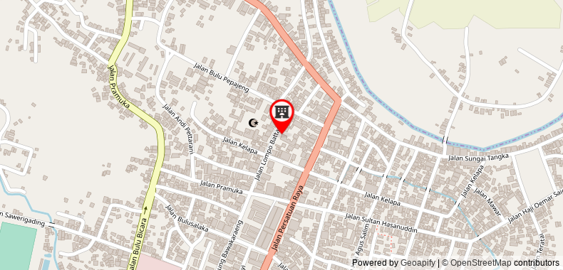 Bản đồ đến Khách sạn Srikandi Sinjai Syariah RedPartner