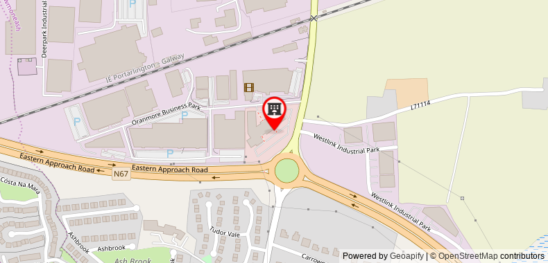Bản đồ đến Khách sạn Maldron & Leisure Centre, Oranmore Galway