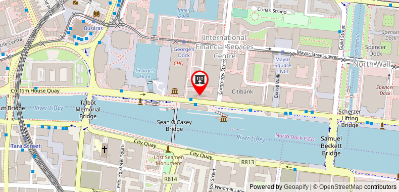 在地图上查看Hilton Garden Inn Dublin City Centre