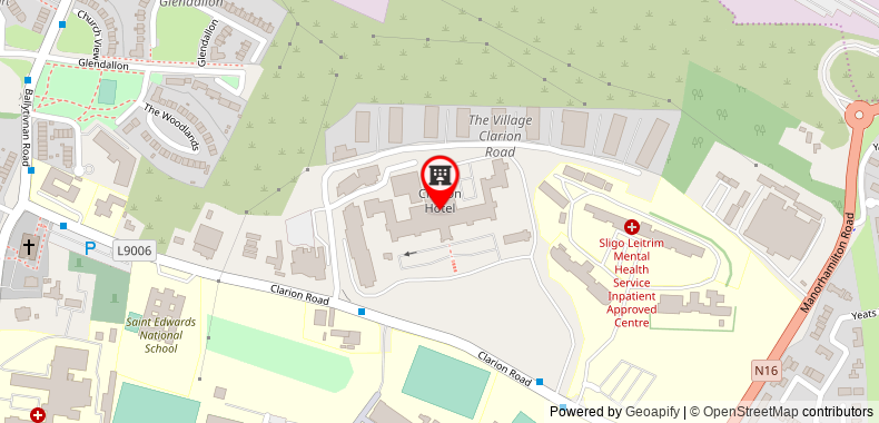 Bản đồ đến Khách sạn Clarion Sligo