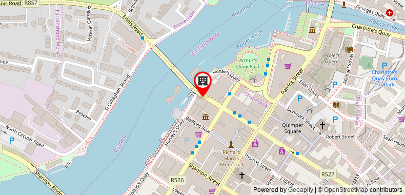 The Pier Hotel on maps