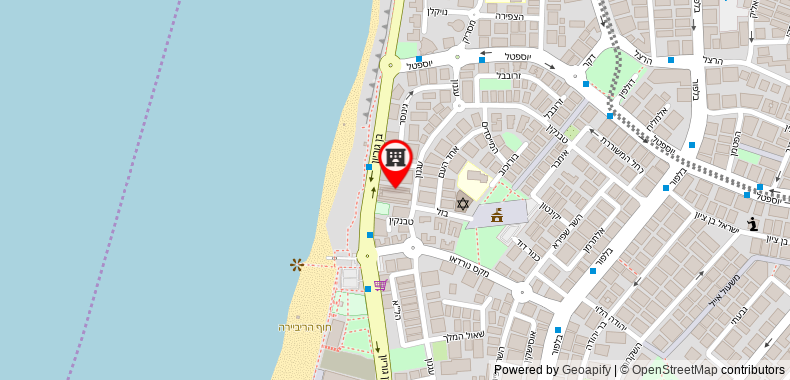 Bản đồ đến Khách sạn Leonardo Suite Tel Aviv–Bat Yam by the Beach