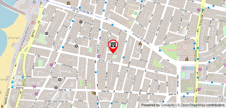 Bản đồ đến SHaYaSH Brand Apartments Tel Aviv Gotlieb 4