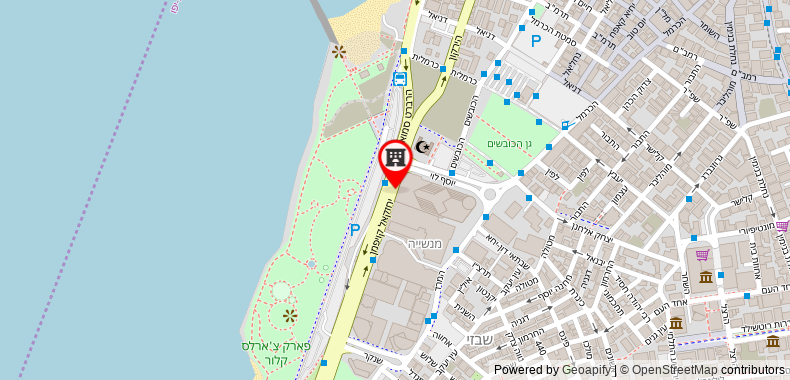 Bản đồ đến David InterContinental Tel Aviv