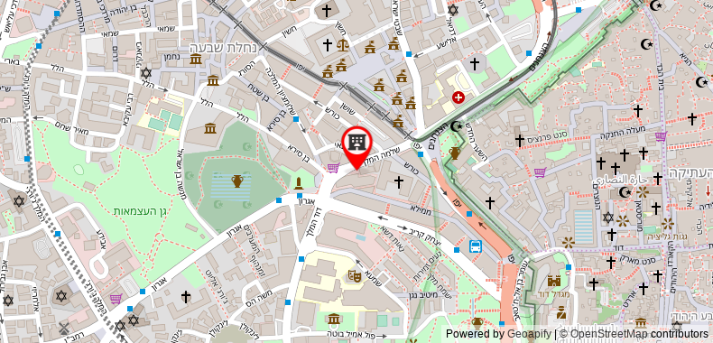 Mamilla Hotel - The Leading Hotels of the World on maps