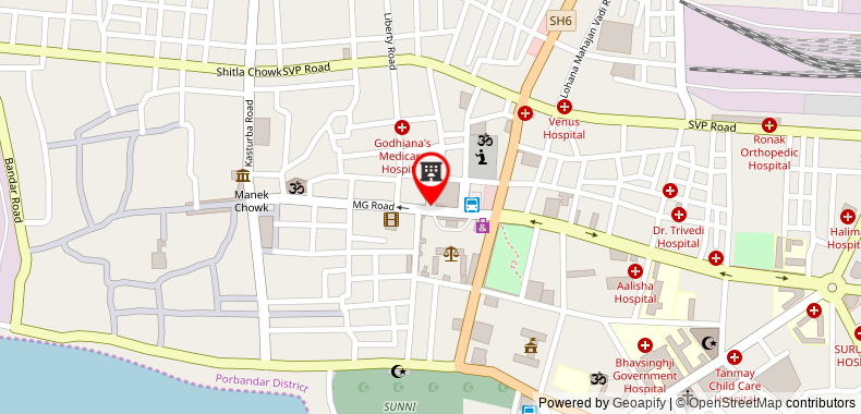 Bản đồ đến Khách sạn Sheetal