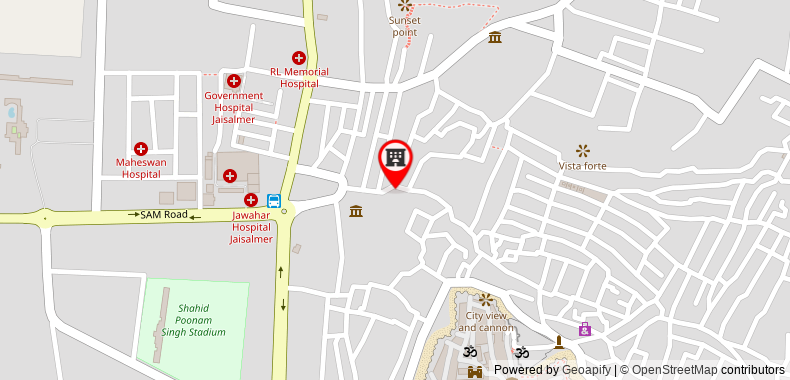 Bản đồ đến Khách sạn Jaisal Palace